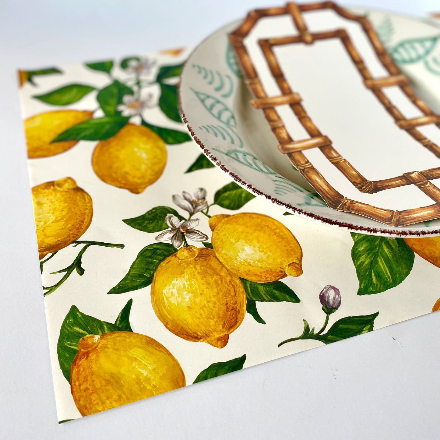 Lemons Placemats, Set of 24