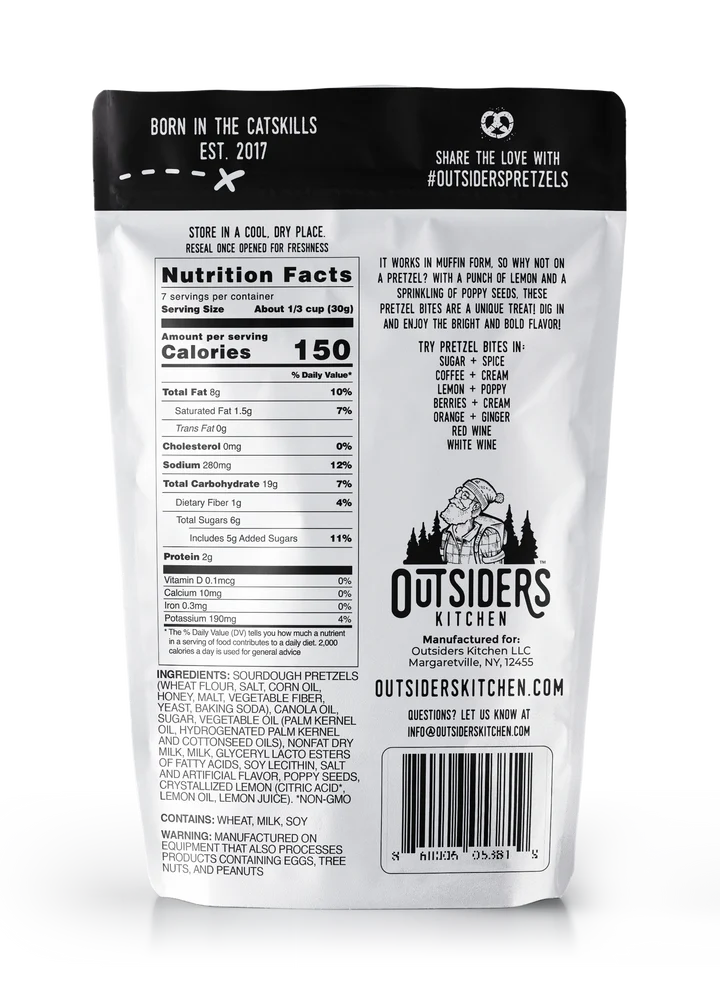 Outsiders-Lemon + Poppy Pretzel Bites