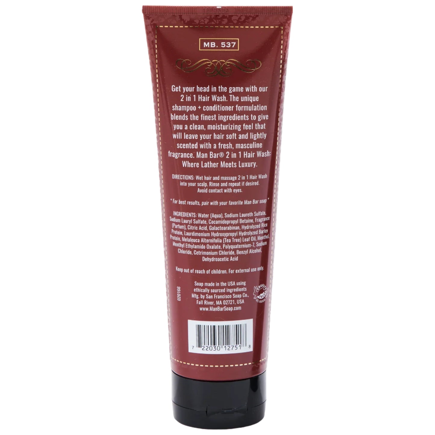 MAN BAR® 2-in-1 Hair Wash - Exotic Musk & Sandalwood