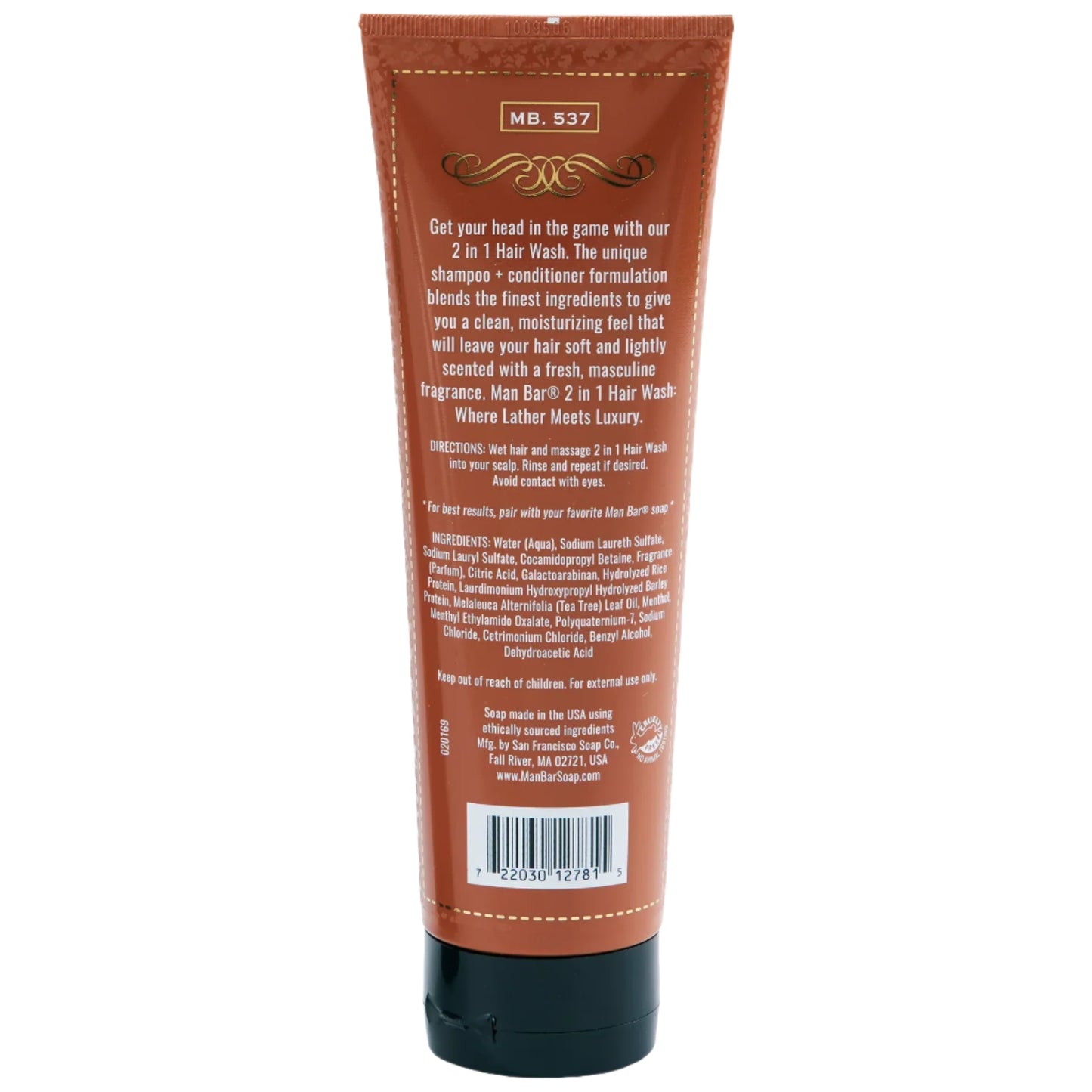 MAN BAR® 2-in-1 Hair Wash - Spiced Tobacco