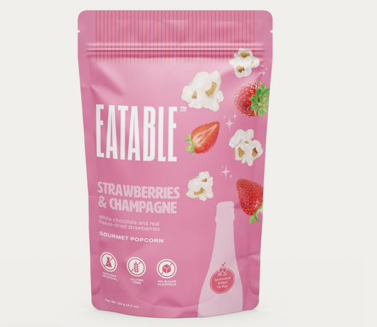 Eatable- Strawberries & Champagne - White Chocolate Kettle Corn