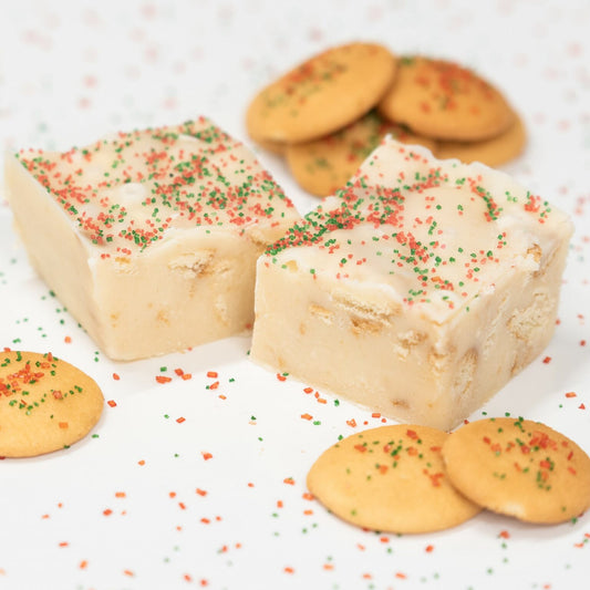 Holiday Sugar Cookie Fudge