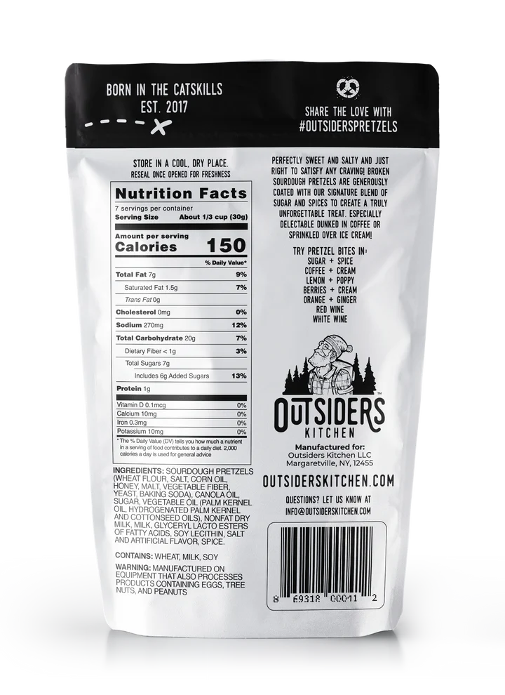 Outsiders- Sugar + Spice Pretzel Bites